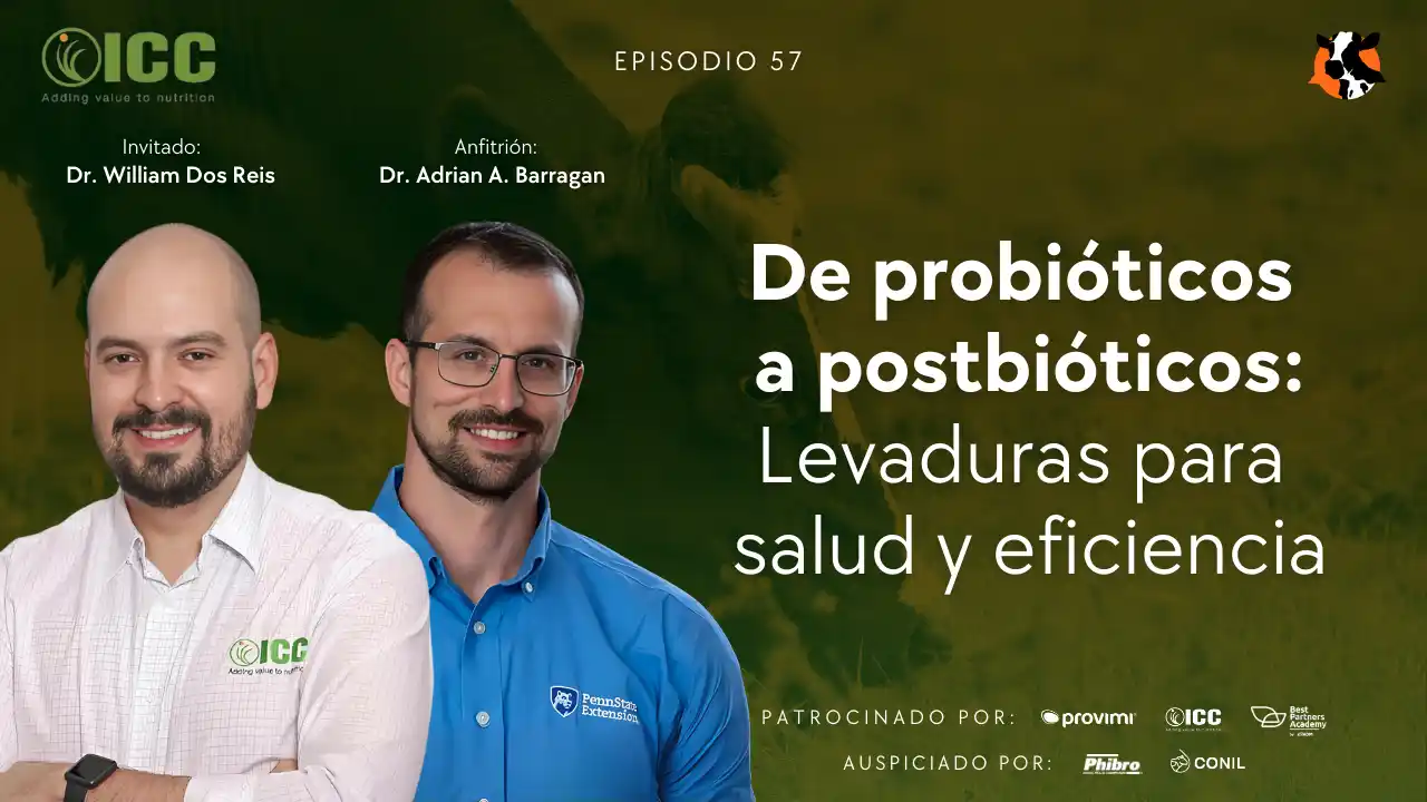 DairyCast #57 – De probióticos a postbióticos: Levaduras para salud y eficiencia – Dr. William Dos Reis